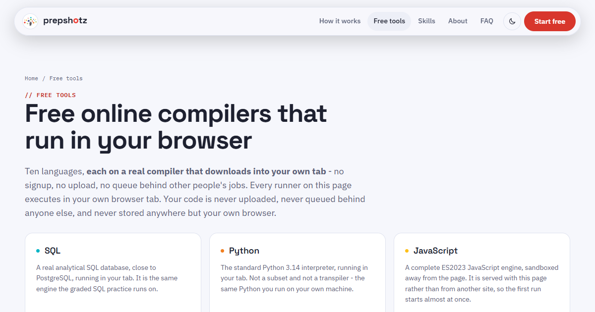 Online SQL Compiler - Run SQL in Your Browser, Free